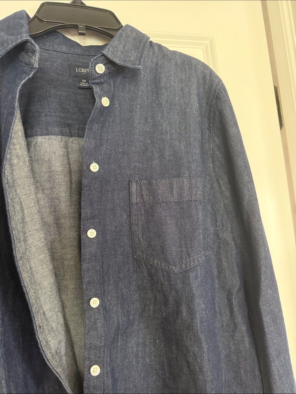 J.Crew Indigo Denim Button-Up Shirt